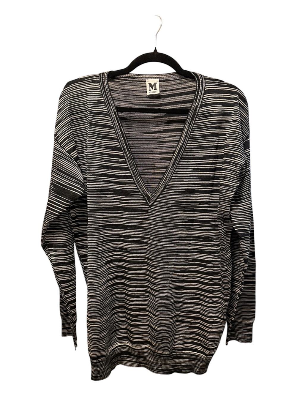 Missoni Lightweight Sweater, Black/White, 10